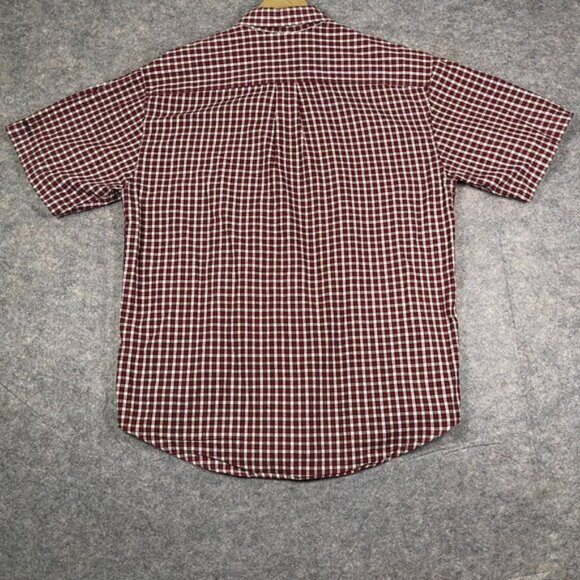 Walt Disney World Mickey Mouse Mens Checkered Short Sleeve Shirt Size‎ M Cotton - Picture 2 of 9